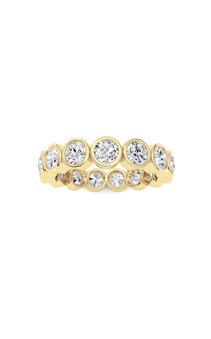 3.3Cttw Round Shaped Lab Grown Diamond (F/VS) Eternity Band Ring in 14K Gold