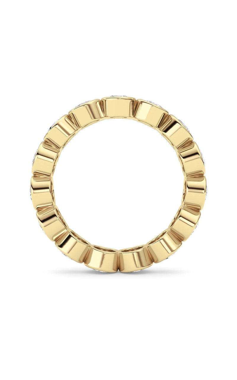 3.3Cttw Round Shaped Lab Grown Diamond (F/VS) Eternity Band Ring in 14K Gold
