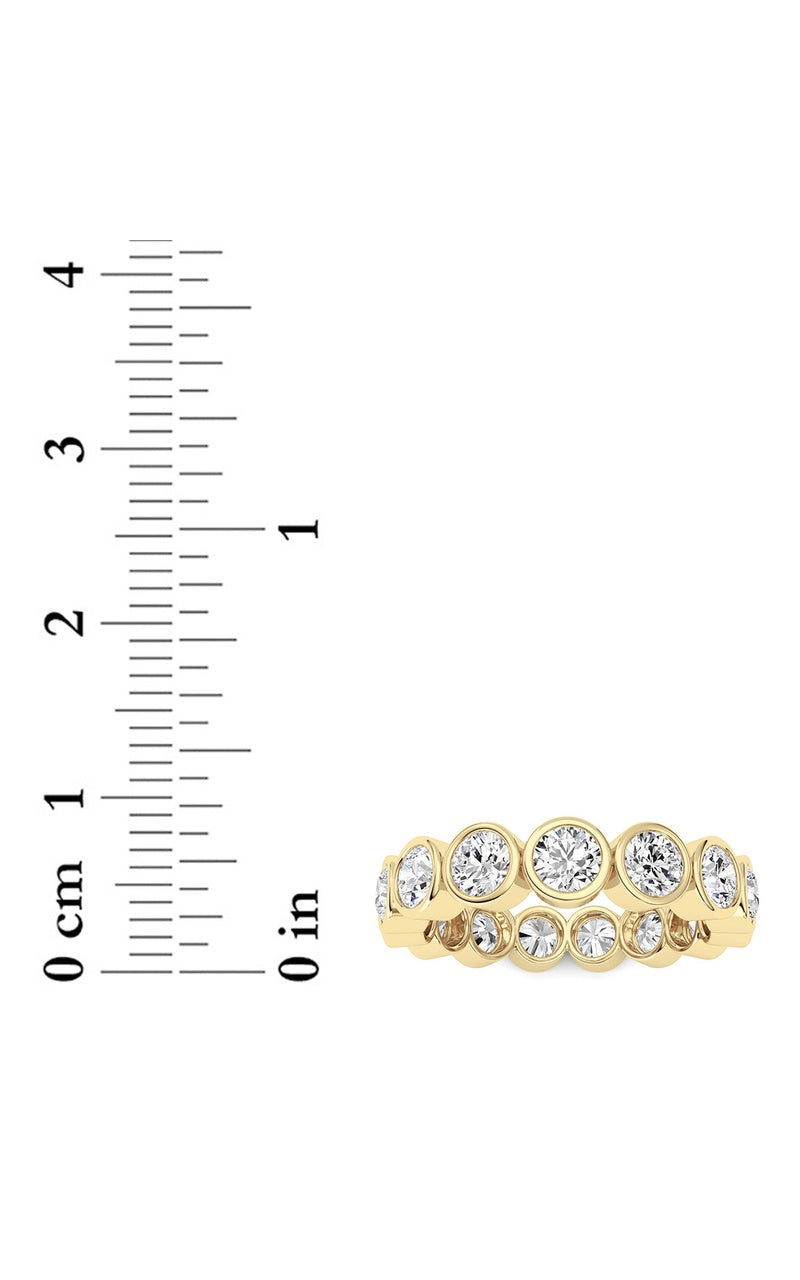 3.3Cttw Round Shaped Lab Grown Diamond (F/VS) Eternity Band Ring in 14K Gold