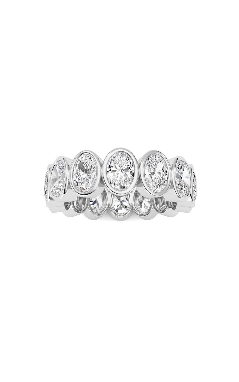 3.5Cttw Oval Shaped Lab Grown Diamond (F/VS) Eternity Band Ring in 14K Gold