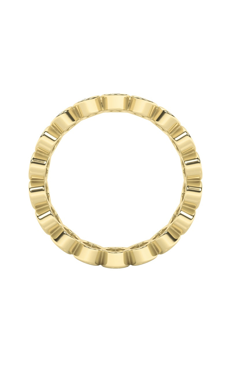 3.75Cttw Oval Shaped Lab Grown Diamond (F/VS) Eternity Band Ring in 14K Gold