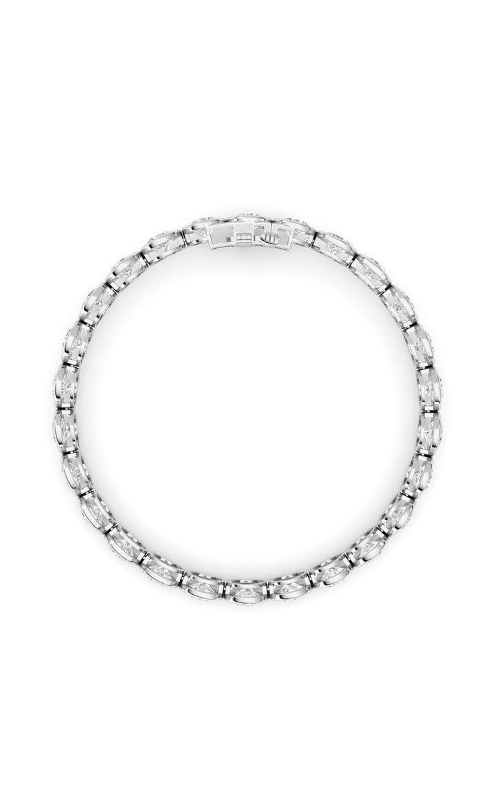 15Cttw Round Lab Grown Diamond (F/VS ) Bezel Set Bracelet in 14K Gold