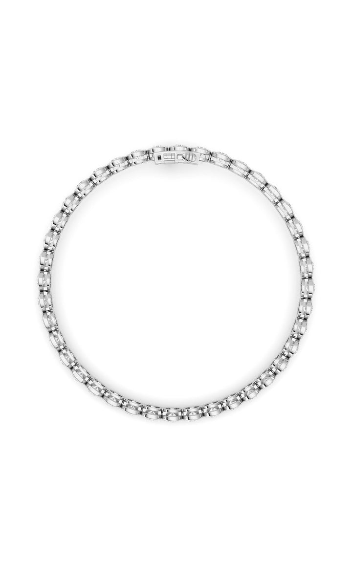 5Cttw Round Lab Grown Diamond (F/VS ) Bezel Set Bracelet in 14K Gold