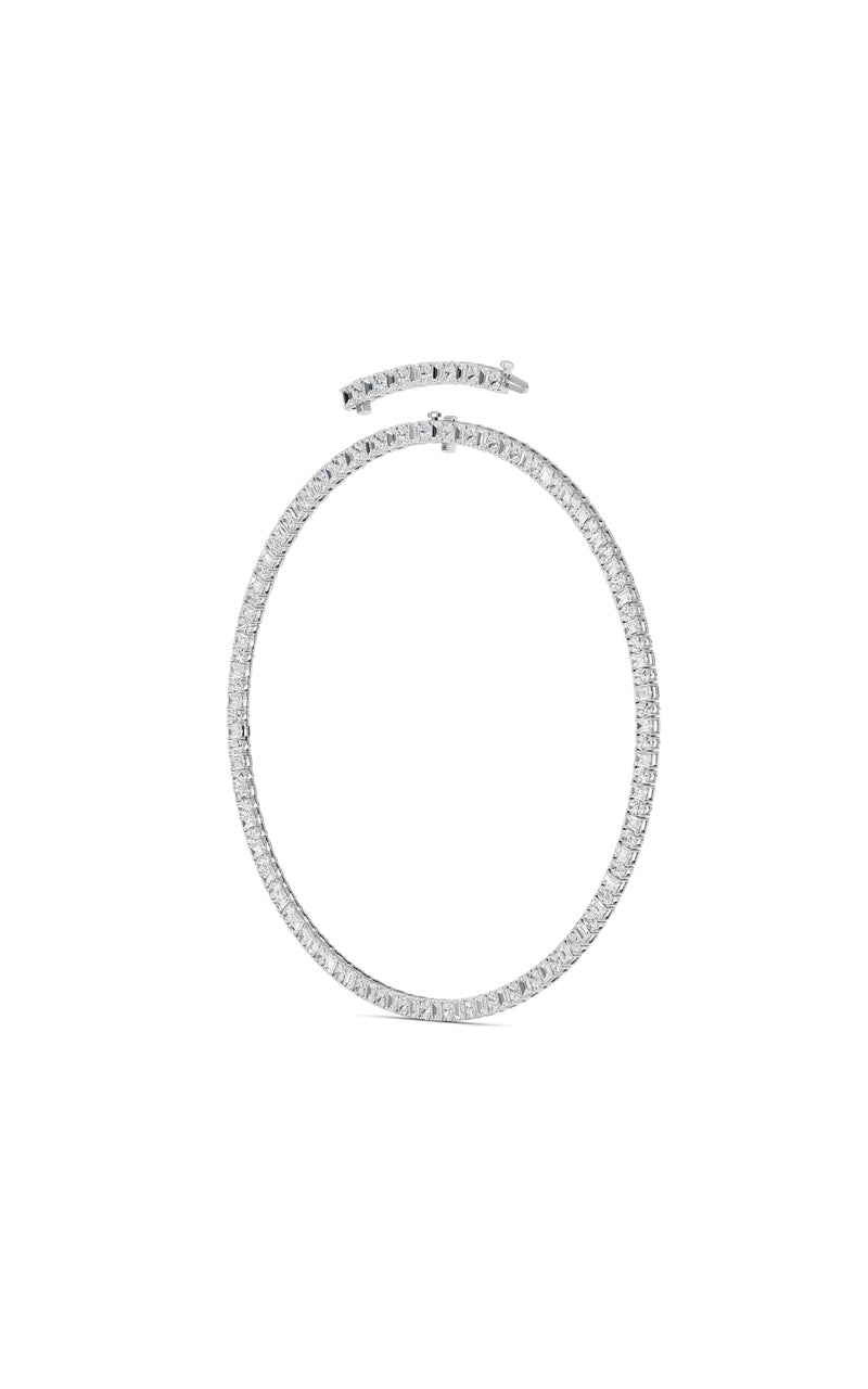 33Cttw Emerald Lab Grown Diamond (F/VS ) Necklace in 14K Gold