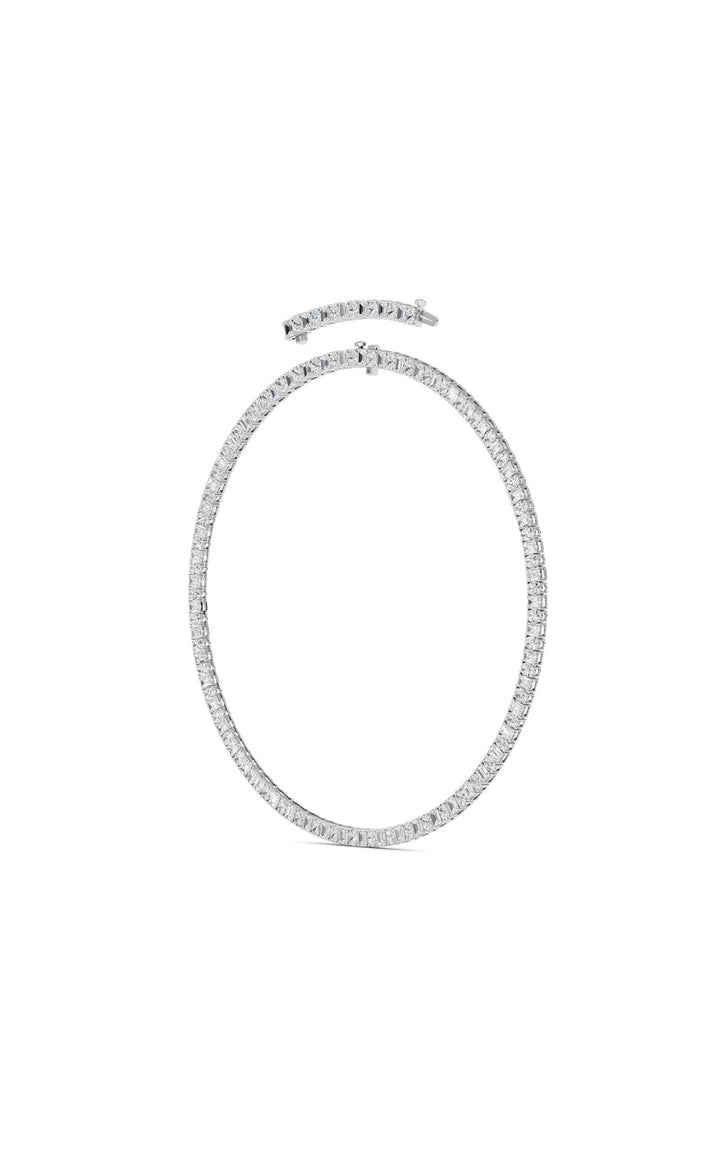 33Cttw Emerald Lab Grown Diamond (F/VS ) Necklace in 14K Gold