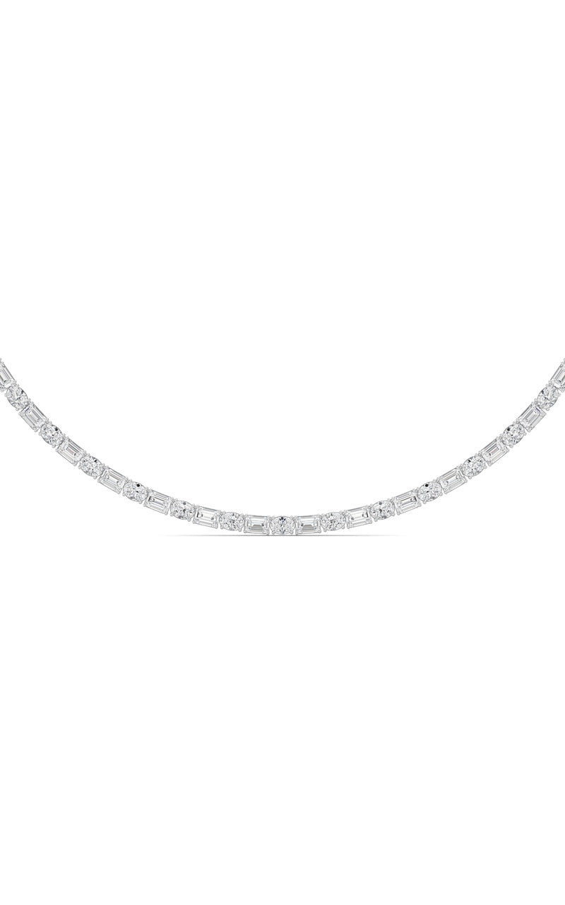 25Cttw Emerald Lab Grown Diamond (F/VS ) Necklace in 14K Gold