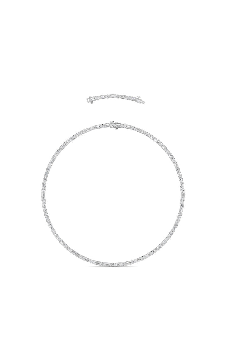 25Cttw Emerald Lab Grown Diamond (F/VS ) Necklacein 14K Gold