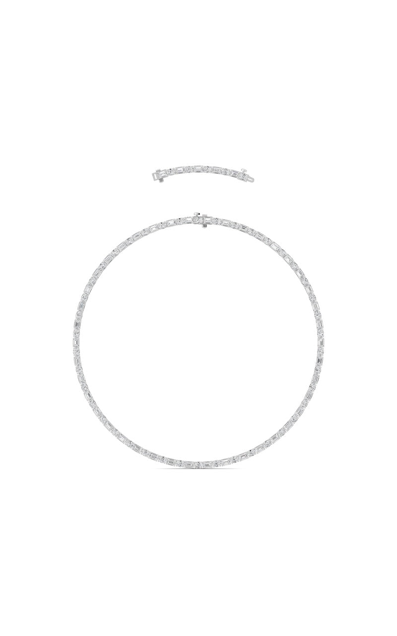 25Cttw Emerald Lab Grown Diamond (F/VS ) Necklace in 14K Gold