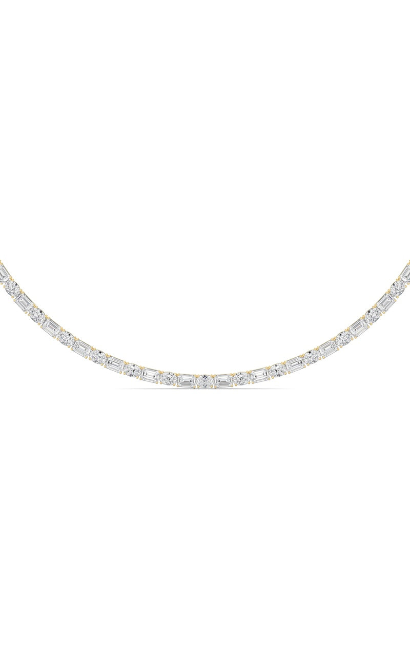25Cttw Emerald Lab Grown Diamond (F/VS ) Necklace in 14K Gold