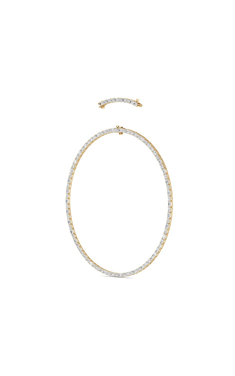 25Cttw Emerald Lab Grown Diamond (F/VS ) Necklace in 14K Gold