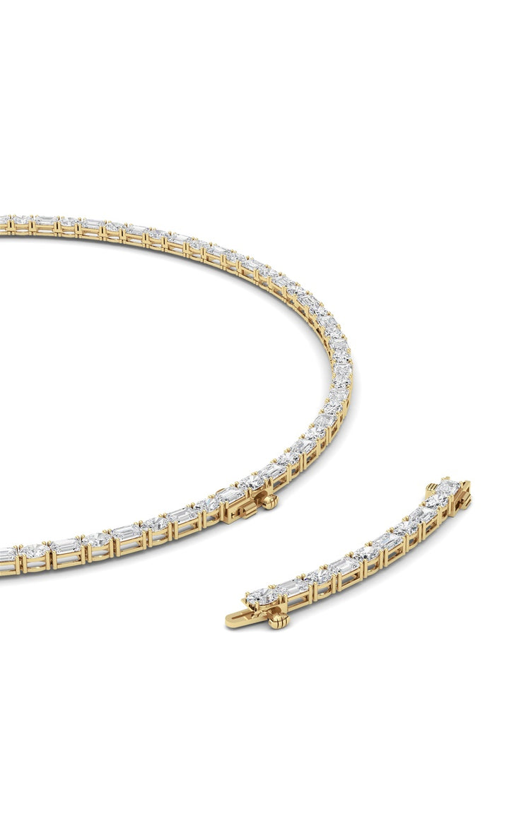 25Cttw Emerald Lab Grown Diamond (F/VS ) Necklace in 14K Gold