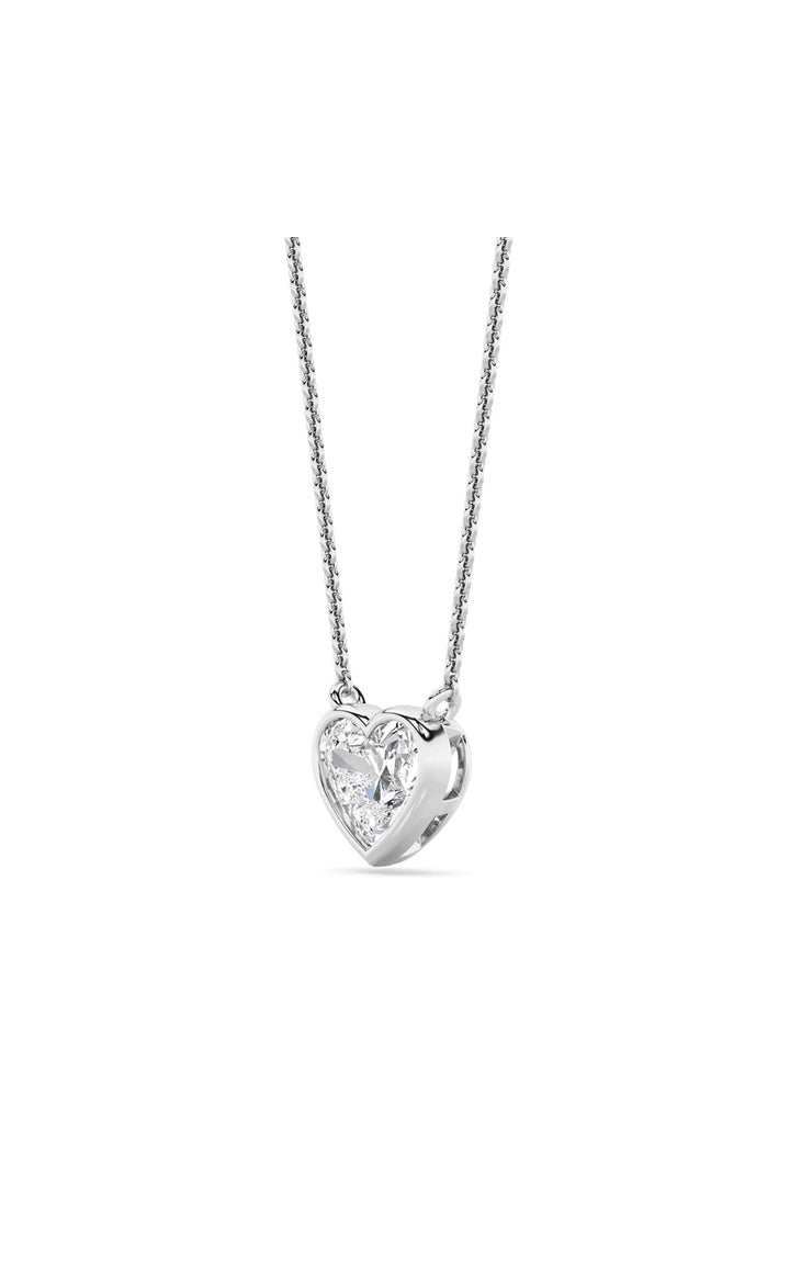 1Cttw Heart Shape Lab Grown Diamond (F/VS ) Pendant Necklace in 14K Gold