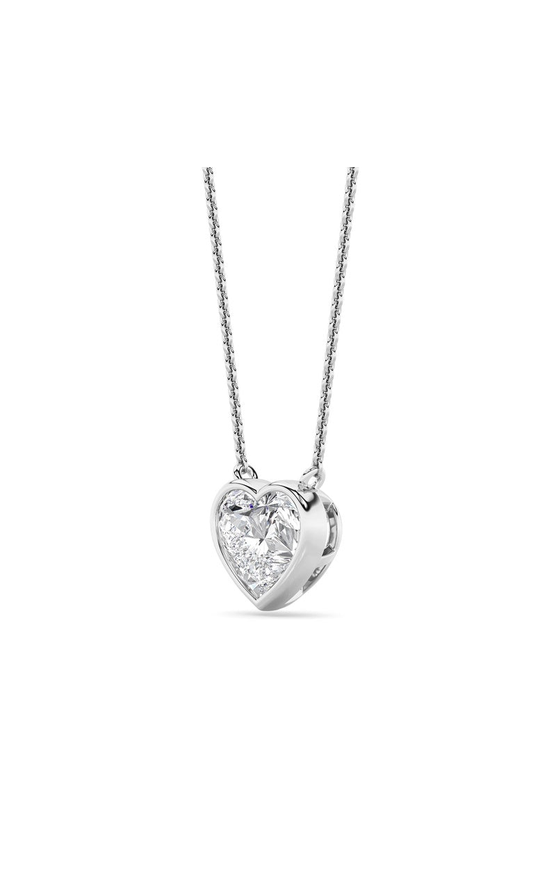 2Cttw Heart Shape Lab Grown Diamond (F/VS ) Pendant Necklace in 14K Gold