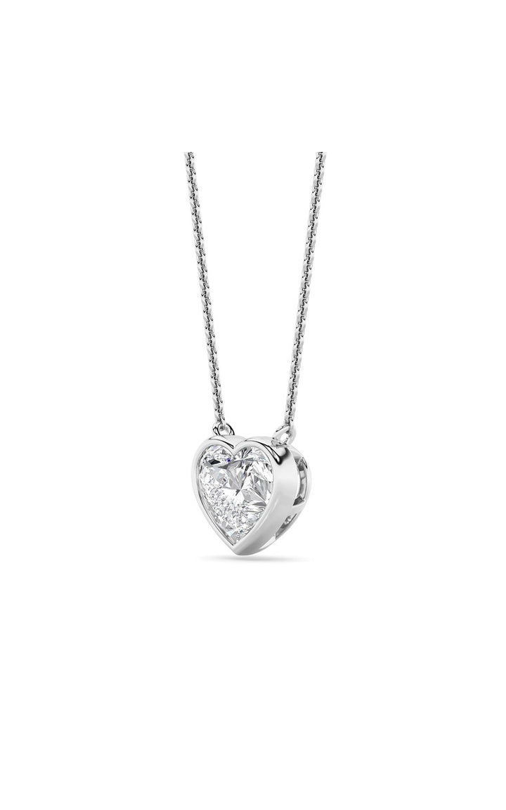 2Cttw Heart Shape Lab Grown Diamond (F/VS ) Pendant Necklace in 14K Gold