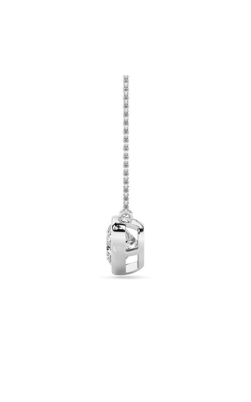 2Cttw Heart Shape Lab Grown Diamond (F/VS ) Pendant Necklace in 14K Gold