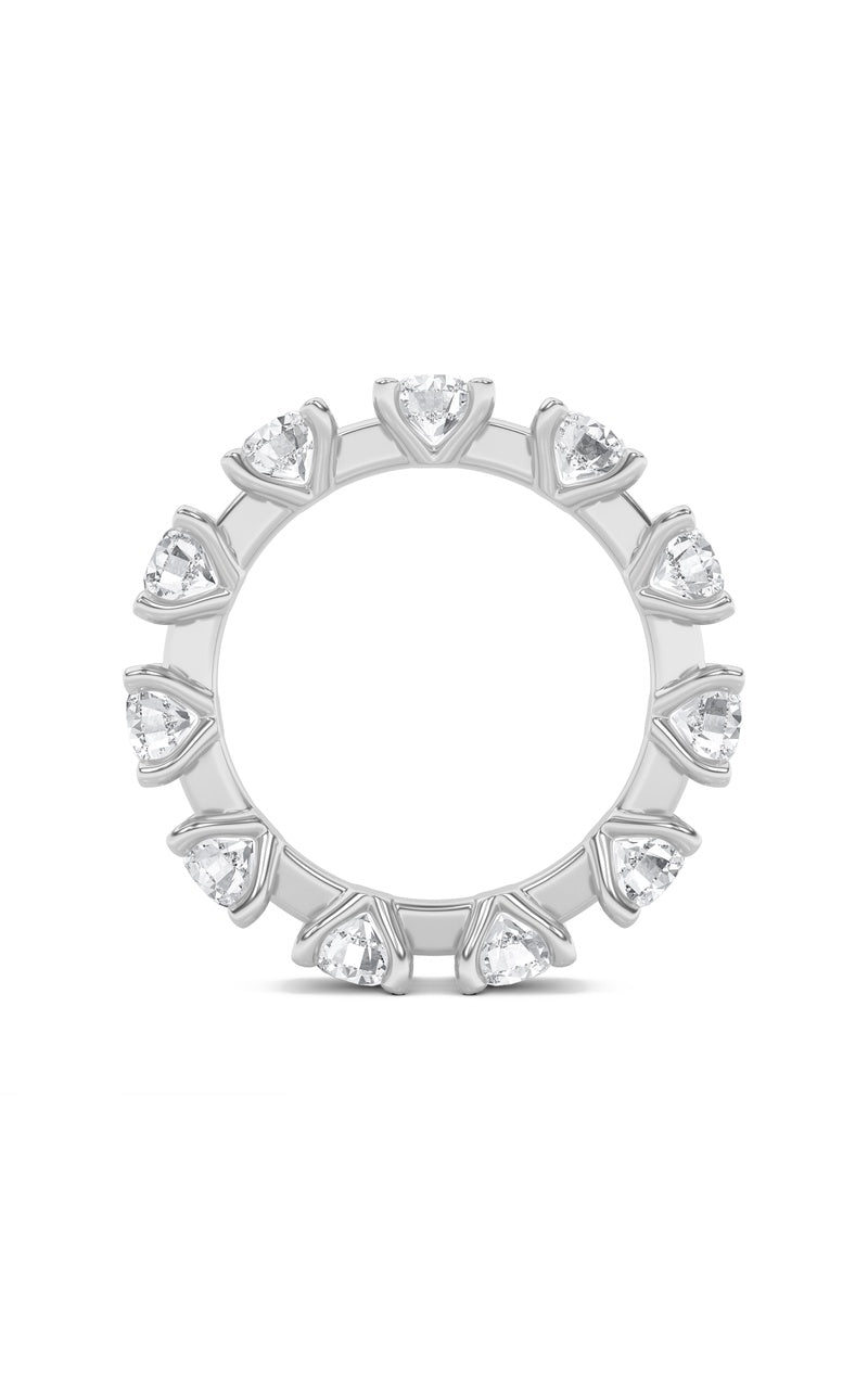 3Cttw Round Shaped Lab Grown Diamond (F/VS) Eternity Band Ring in 14K Gold