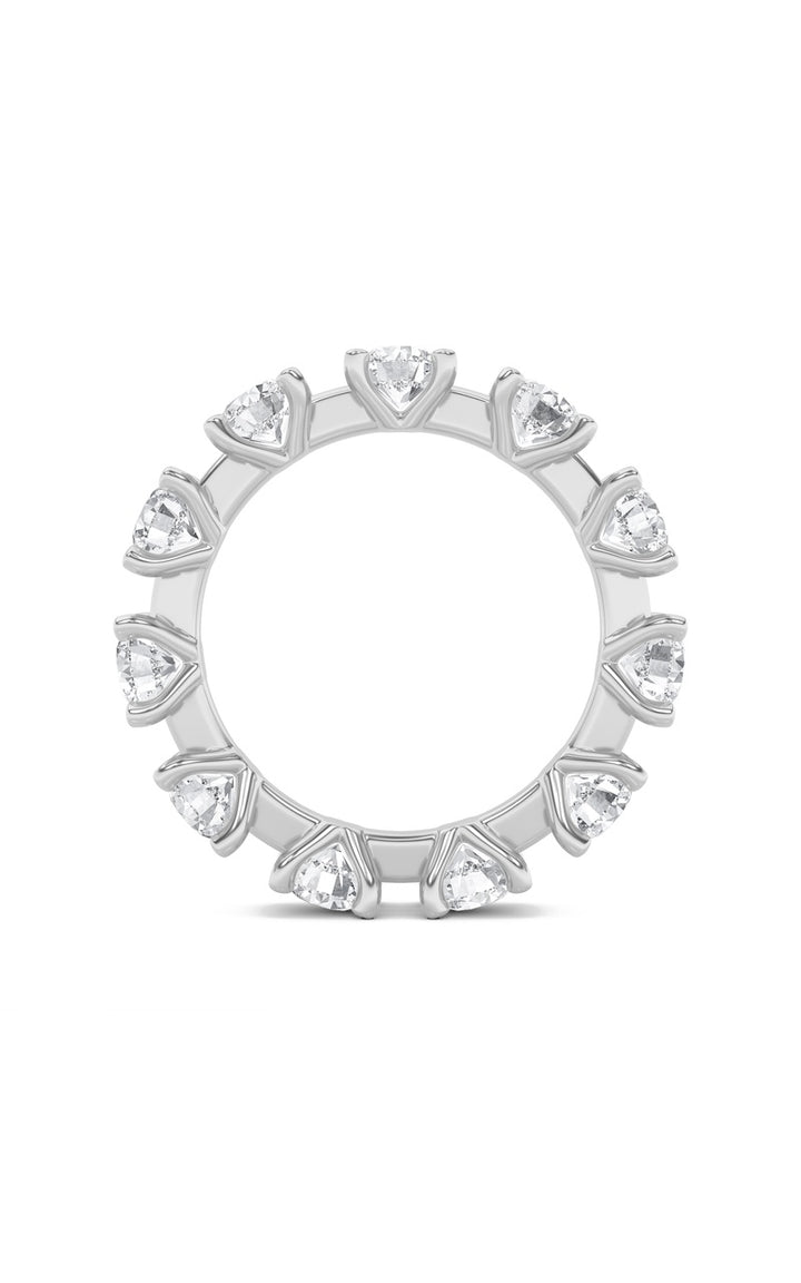 3Cttw Round Shaped Lab Grown Diamond (F/VS) Eternity Band Ring in 14K Gold