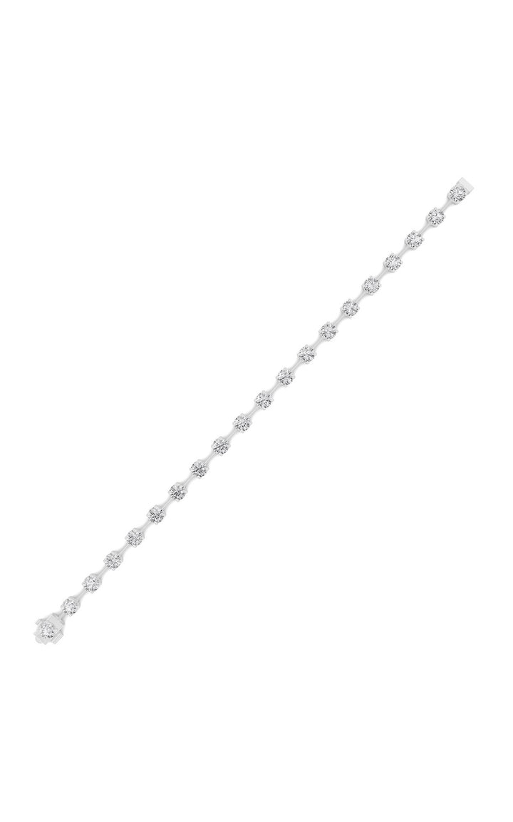 4.5CTW Round Shaped Lab Grown Diamond Split Prong Eternity Ring in 14K Gold (F/VS)