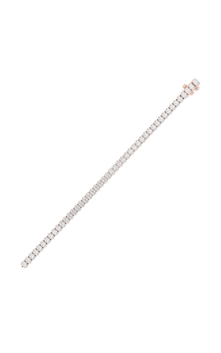 9Cttw Oval Shaped Lab Grown Diamond (G/VS) East West Line Bracelet in 14K Gold