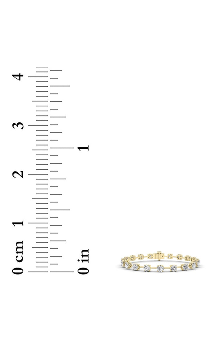4Cttw Round Shaped Lab Grown Diamond Split Prong Eternity Ring in 14K Gold (F/VS)