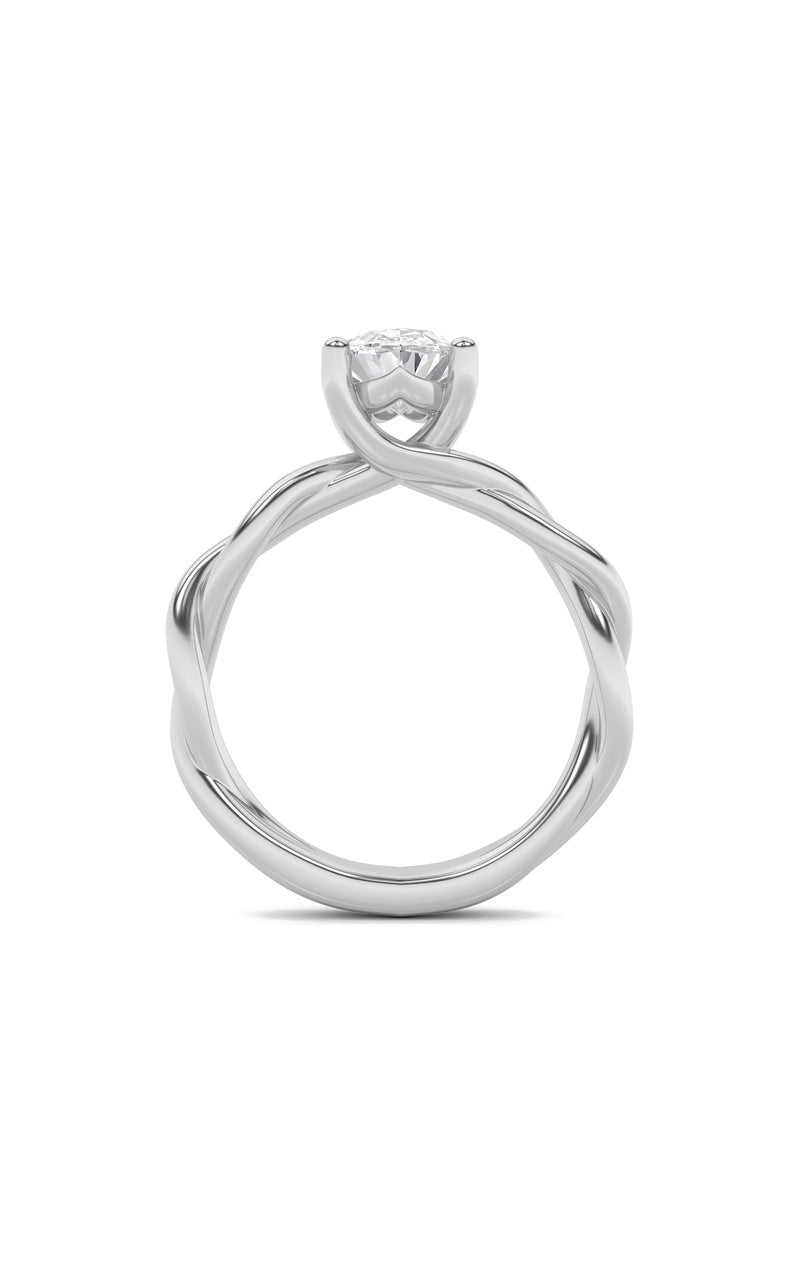 14K White Gold Ring KJ01060R.OV-1.5-21F