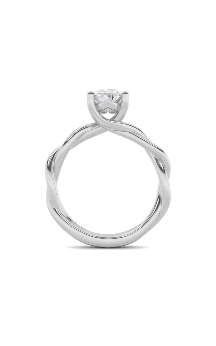 14K White Gold Ring KJ01060R.OV-1.5-21F